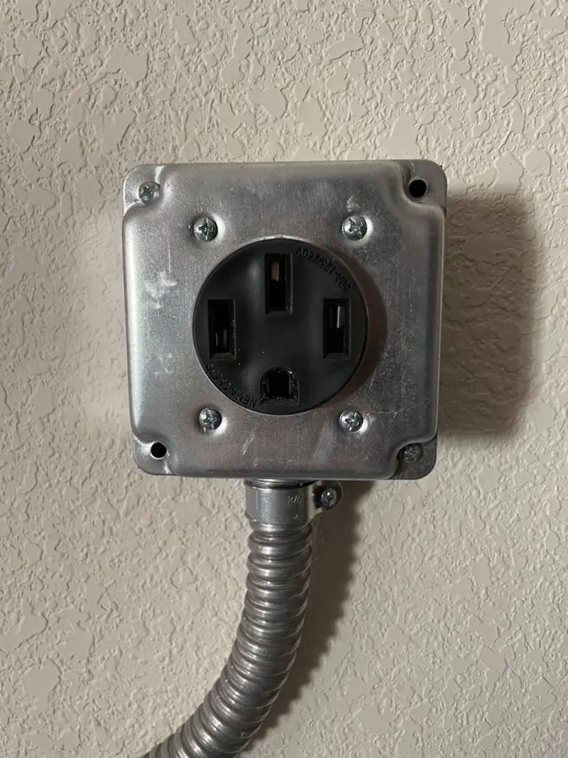 NEMA 14-50 outlet installed for Smart Home Electrical in Beacon